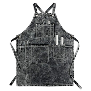 Foto 1 | Delantal De Estilista Jeanerlor De Mezclilla Negra Con Bolsillos Para Mujer - Venta Internacional.
