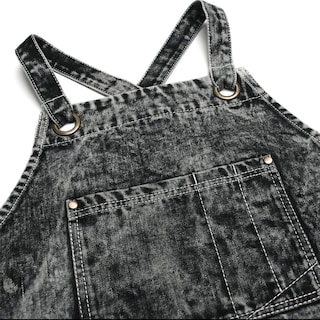Foto 7 | Delantal De Estilista Jeanerlor De Mezclilla Negra Con Bolsillos Para Mujer - Venta Internacional.