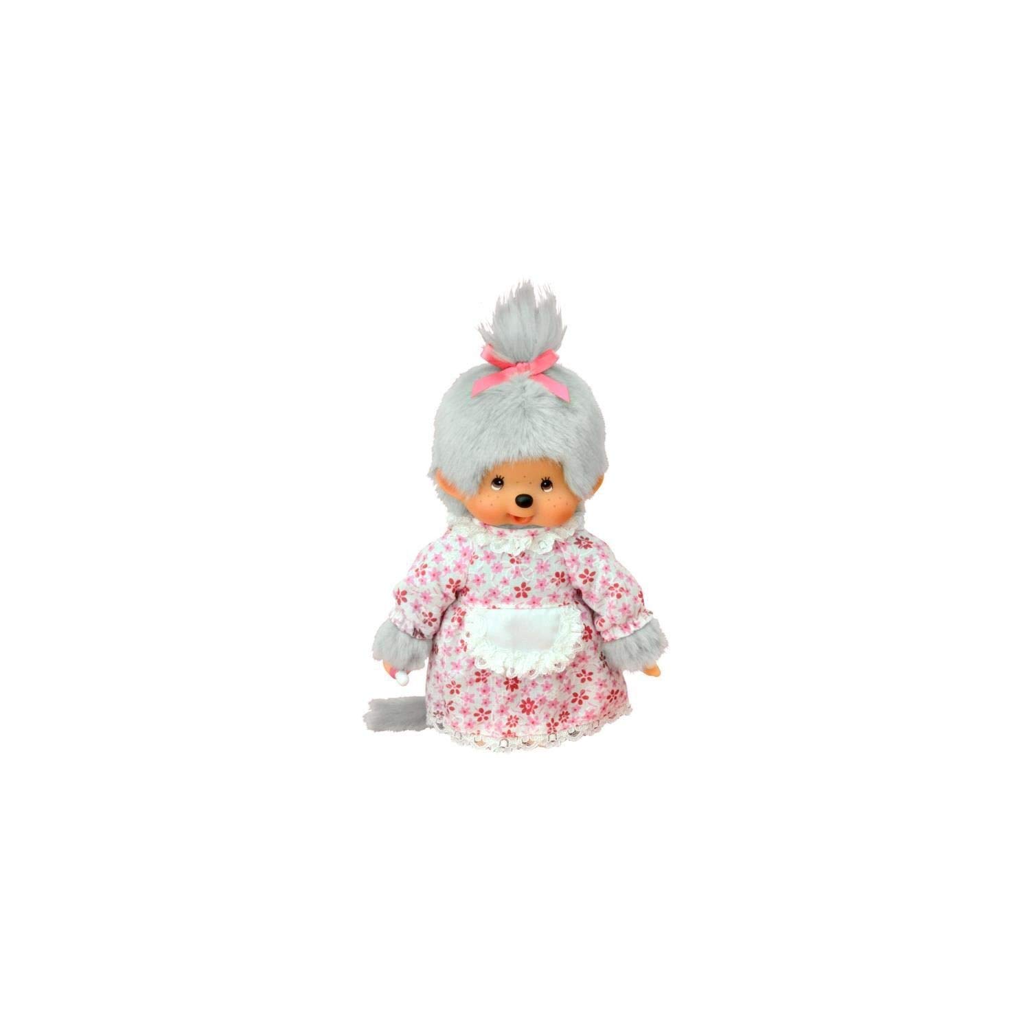 Foto 2 pulgar | Peluche Bandai Monchhichi Mamie Granny 20 Cm De Pelo Blanco - Venta Internacional.