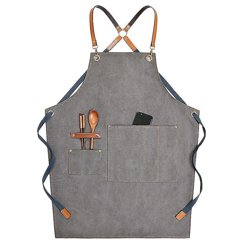 Foto 1 | Delantal Huoguo De Mezclilla Impermeable Coreano Con Logotipo Personalizado Unisex - Venta Internacional.