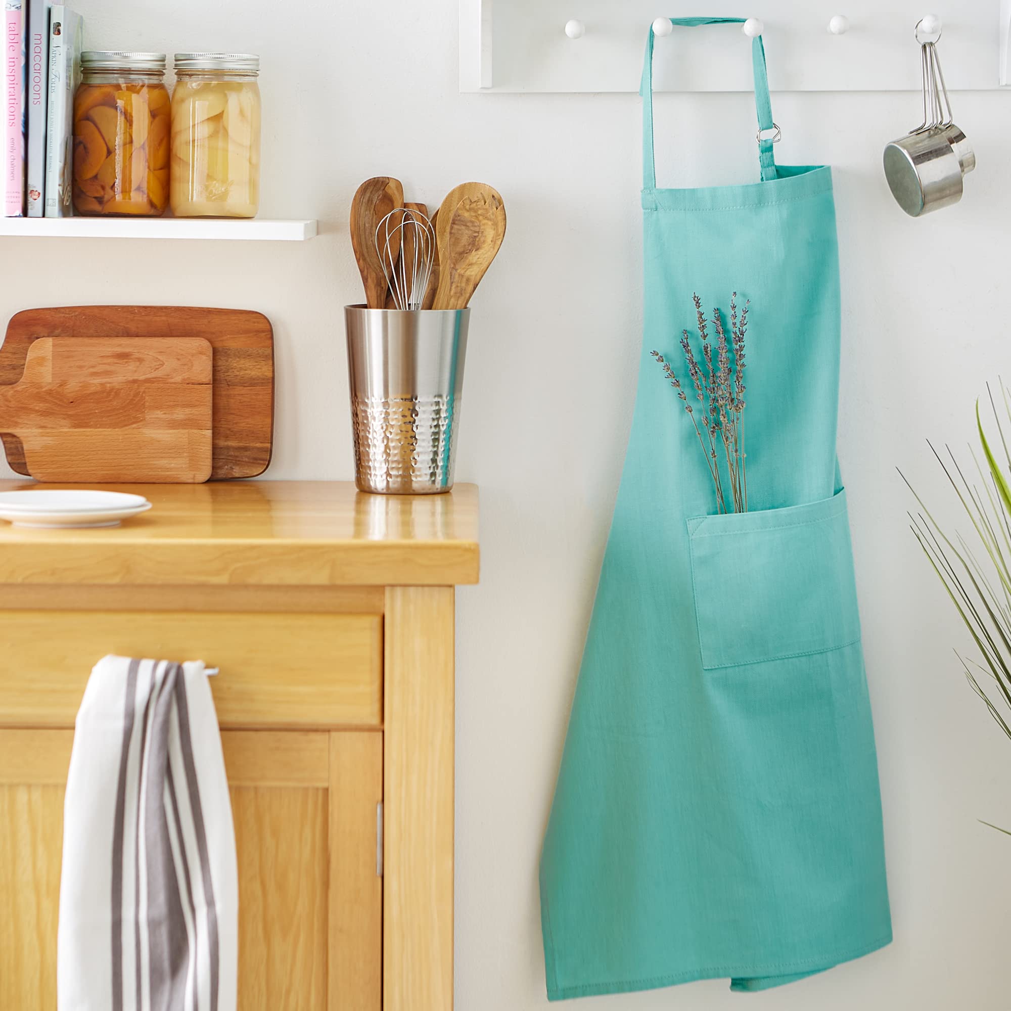 Foto 6 pulgar | Delantal De Chef Dii Everyday Basic Aqua, 100% Algodón - Venta Internacional.