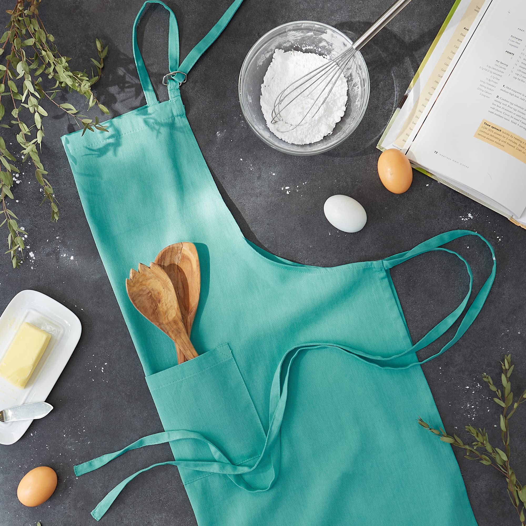 Foto 7 pulgar | Delantal De Chef Dii Everyday Basic Aqua, 100% Algodón - Venta Internacional.