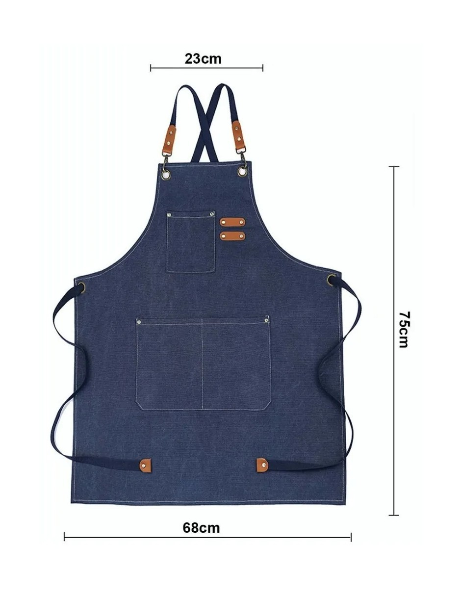 Foto 3 pulgar | Delantal Cocina Delantal Parrillero Delantal Impermeable+regalo Termo De Agua Güish