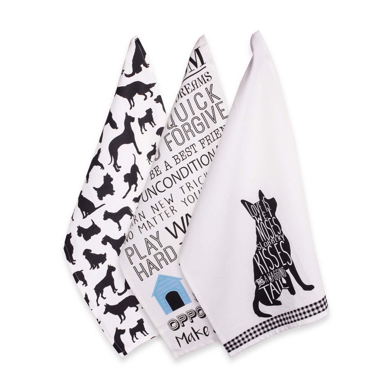 Juego De Paños De Cocina Dii Everyday Pets Kitchen Collection, 3 Piezas - Venta Internacional.