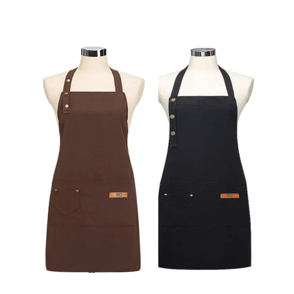 Foto 2 pulgar | Par 2 Pzs Mandil Delantal Cocina Chef Multiusos Ajustable Eo Safe Imports Esi-20739 Multicolor