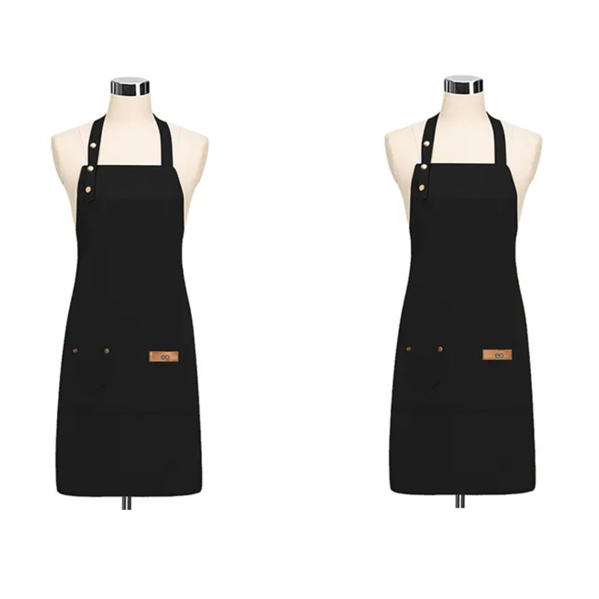Foto 2 pulgar | Set Mandil Delantal Cocina Chef Multiusos Ajustable 2pcs Eo Safe Imports Esi-20740 Negro