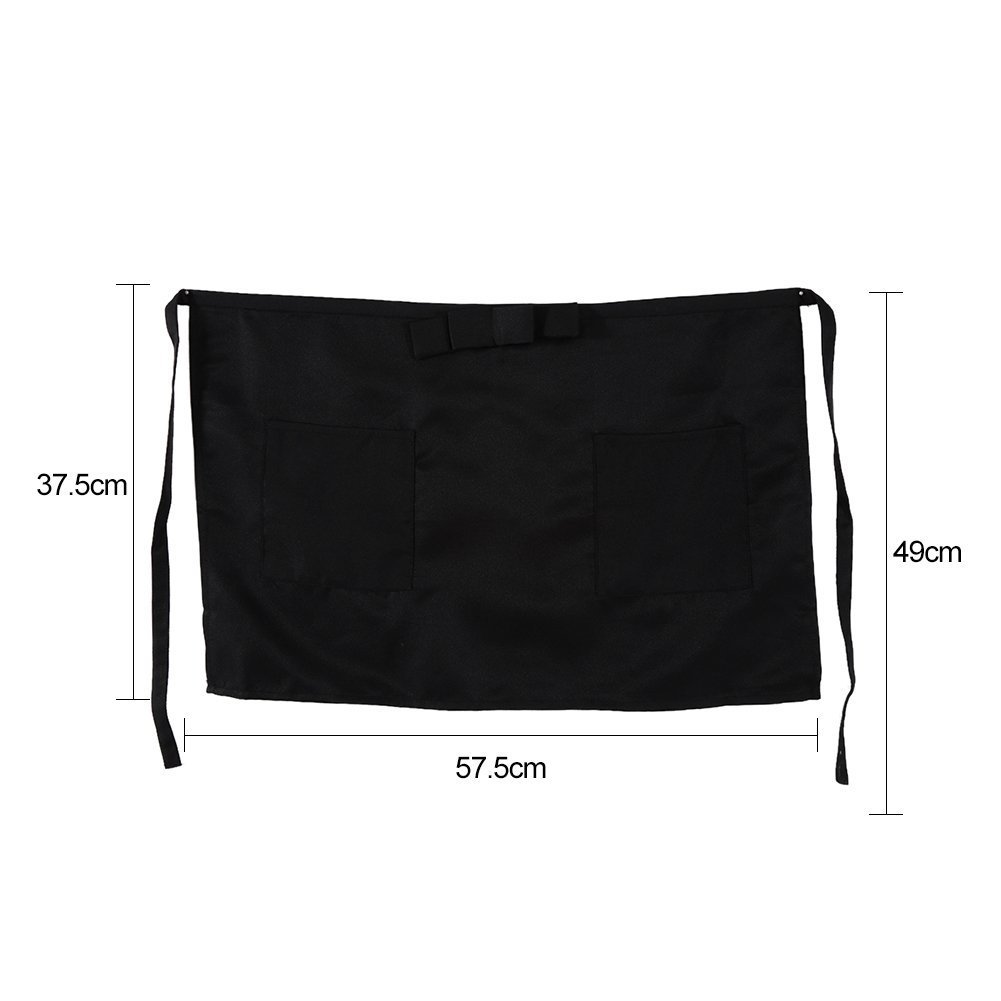 Foto 4 pulgar | Delantal Corto Negro ZJchao Unisex - Venta Internacional
