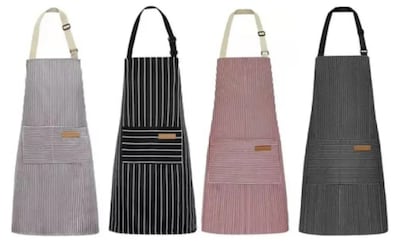 Foto 1 | Conjunto Xtellar Premium De 4 Mandiles De Cocina Ajustables Versátiles Y Elegantes.