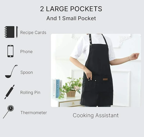 Foto 5 pulgar | Juego De 4 Delantales De Cocina Xtellar Ajustables E Impermeables De Alta Calidad