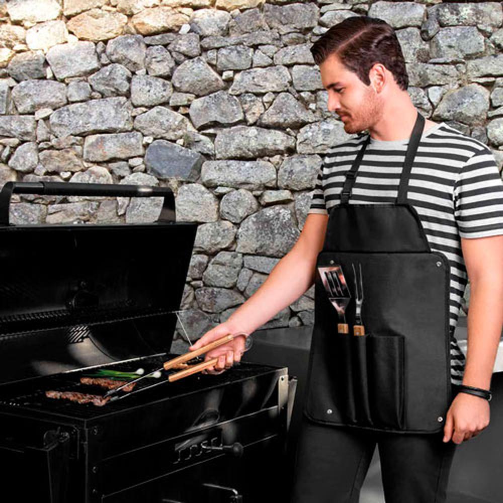 Foto 8 | Delantal Parrillero Con Utensilios  Promocional  Personalizable - Taroudant