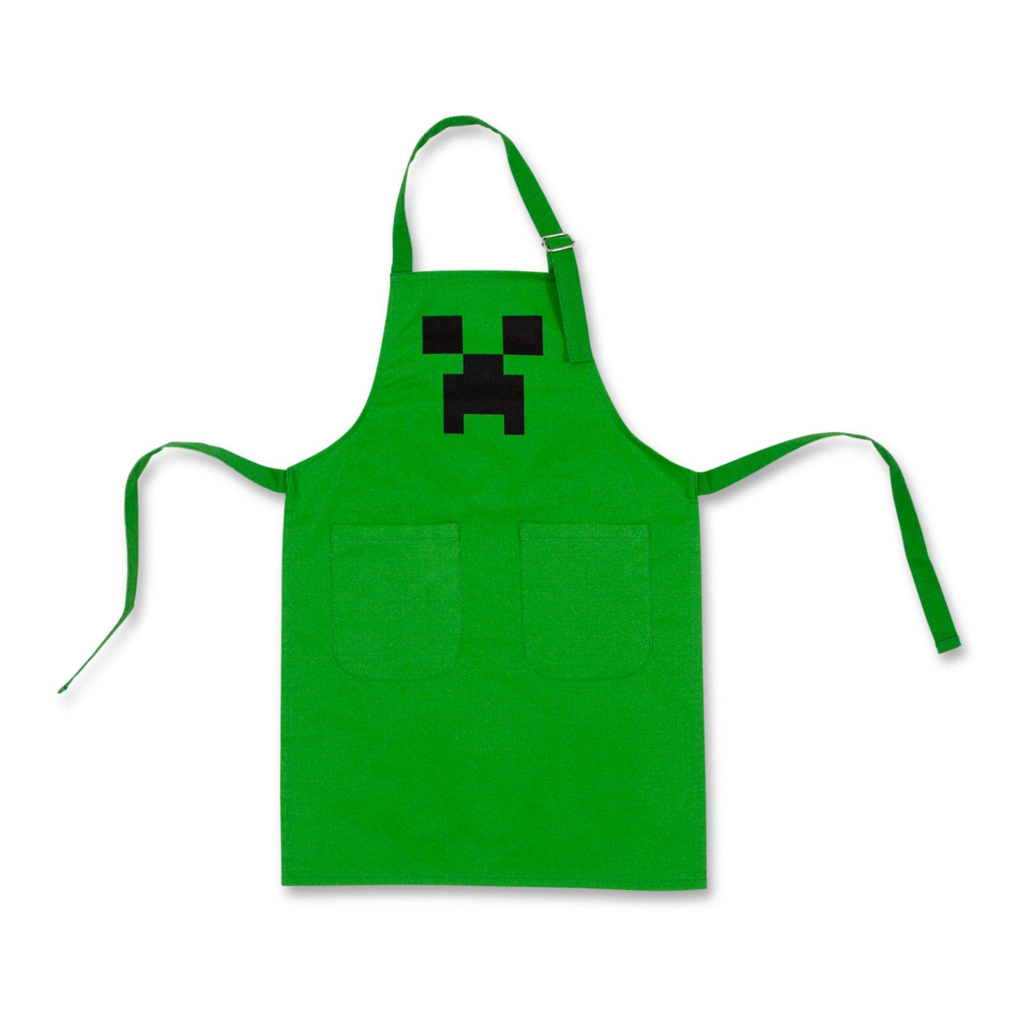 Foto 2 pulgar | Delantal De Cocina Minecraft Green Creeper Youth  100% Algodón - Venta Internacional.