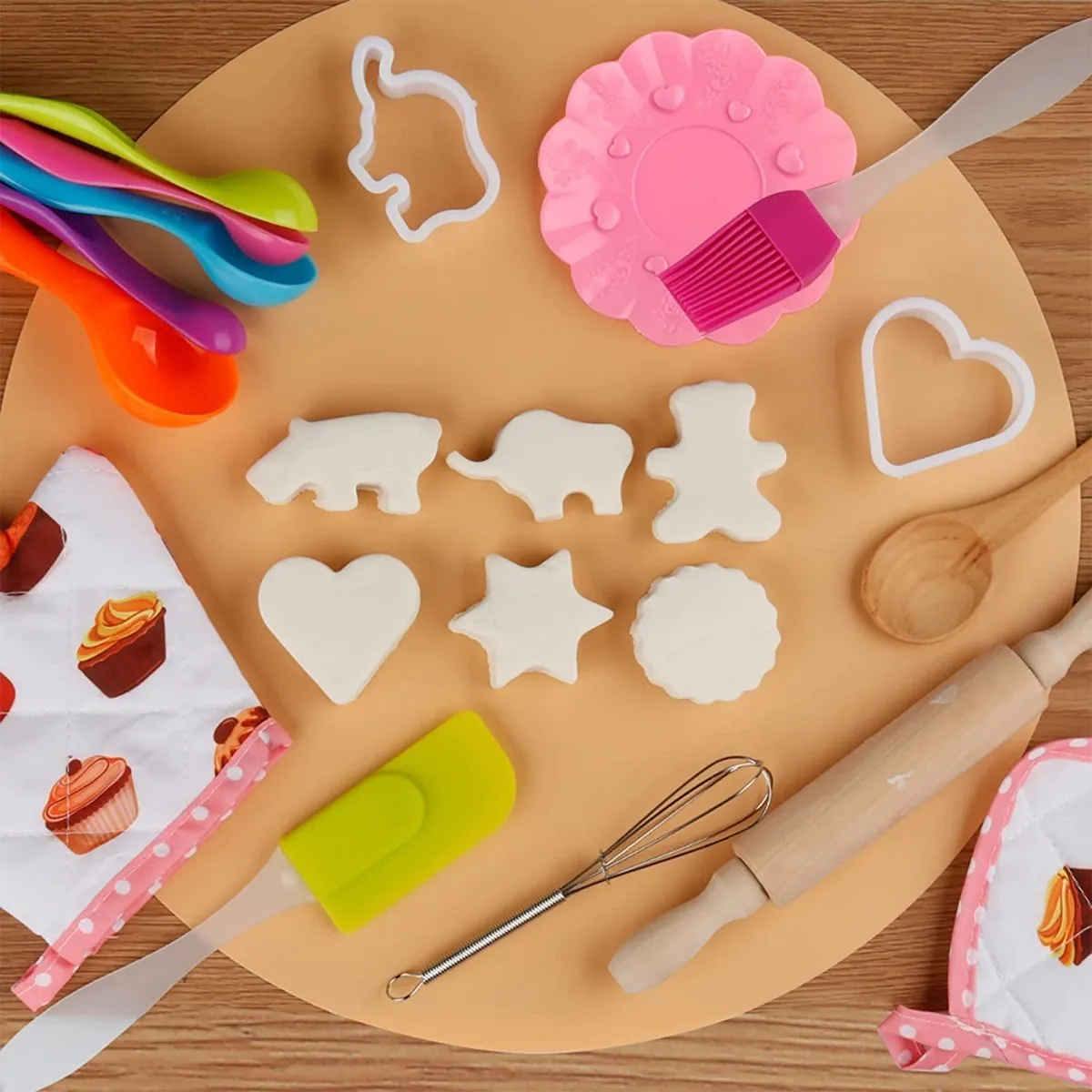 Foto 3 | ''delantal Infantil Para Niña Cocina Utensilios Para 20 Uds.rosa Panques ''