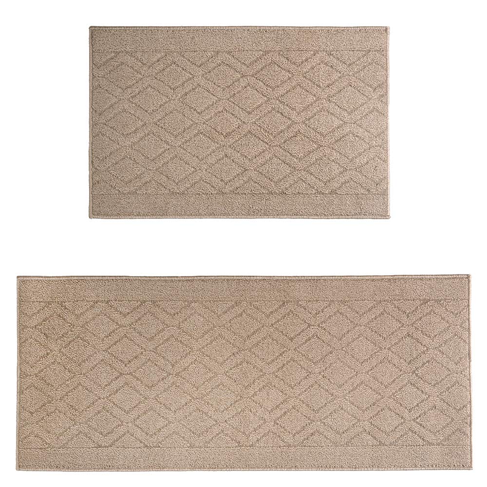 Foto 5 pulgar | Alfombra De Cocina Cosy Homeer 122 X 51 Cm/76 X 51 Cm, Color Beige, 2 Unidades - Venta Internacional.
