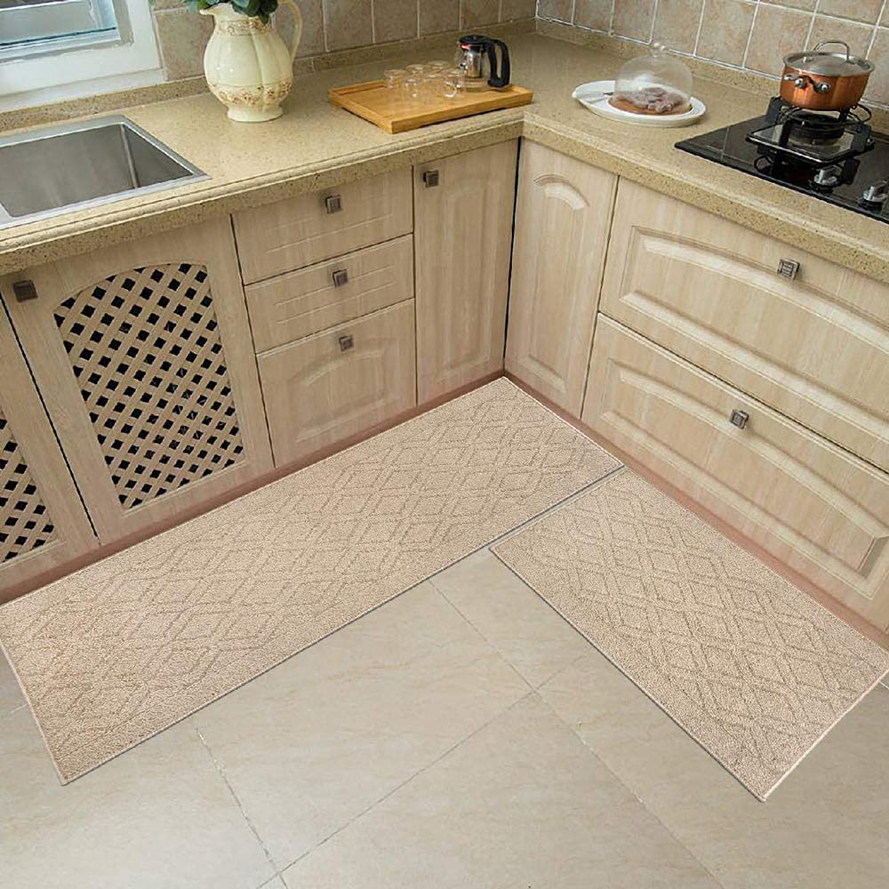 Foto 8 pulgar | Alfombra De Cocina Cosy Homeer 122 X 51 Cm/76 X 51 Cm, Color Beige, 2 Unidades - Venta Internacional.