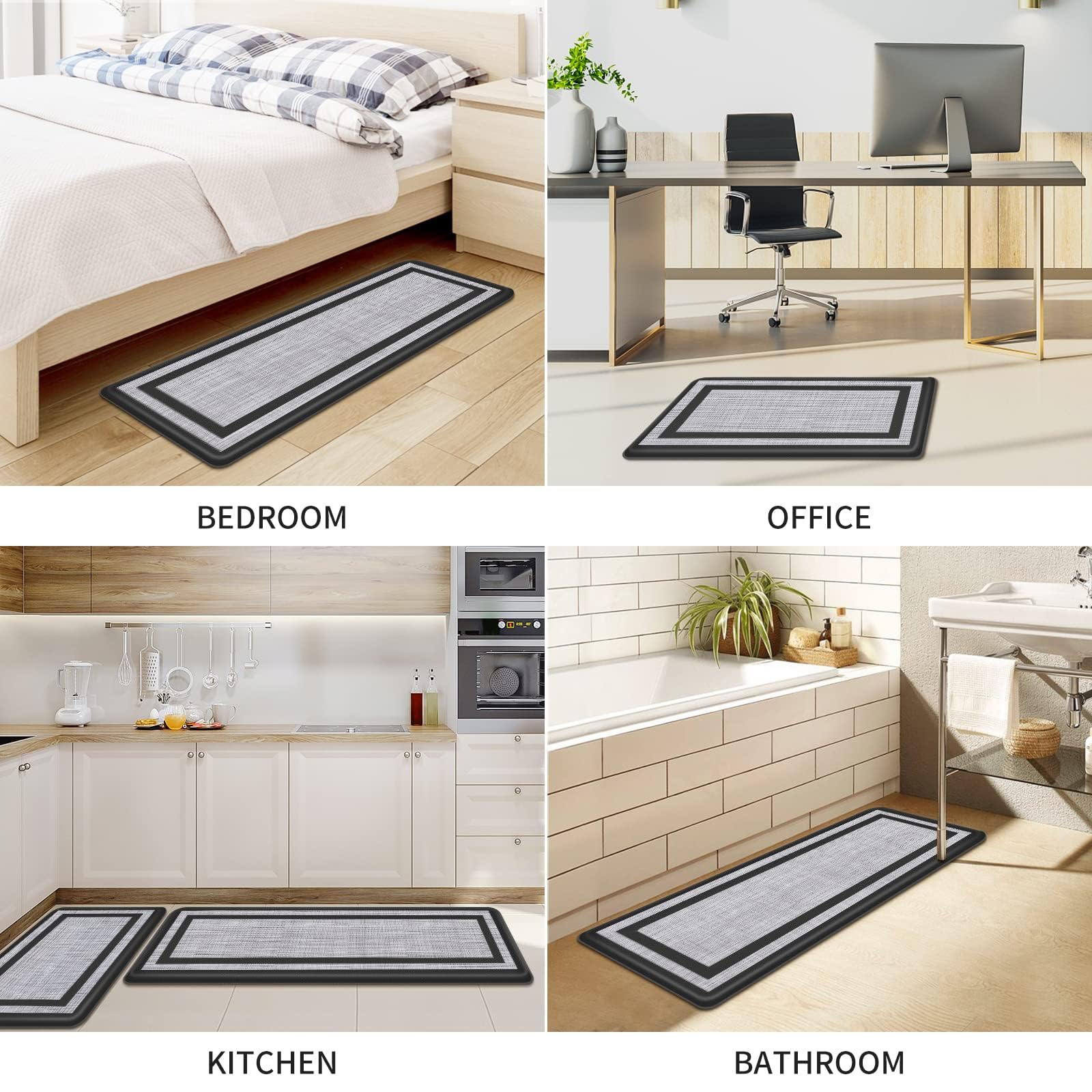 Foto 7 | Alfombrilla De Cocina Mattitude, Acolchada, Antideslizante, Impermeable, 2 Unidades - Venta Internacional.