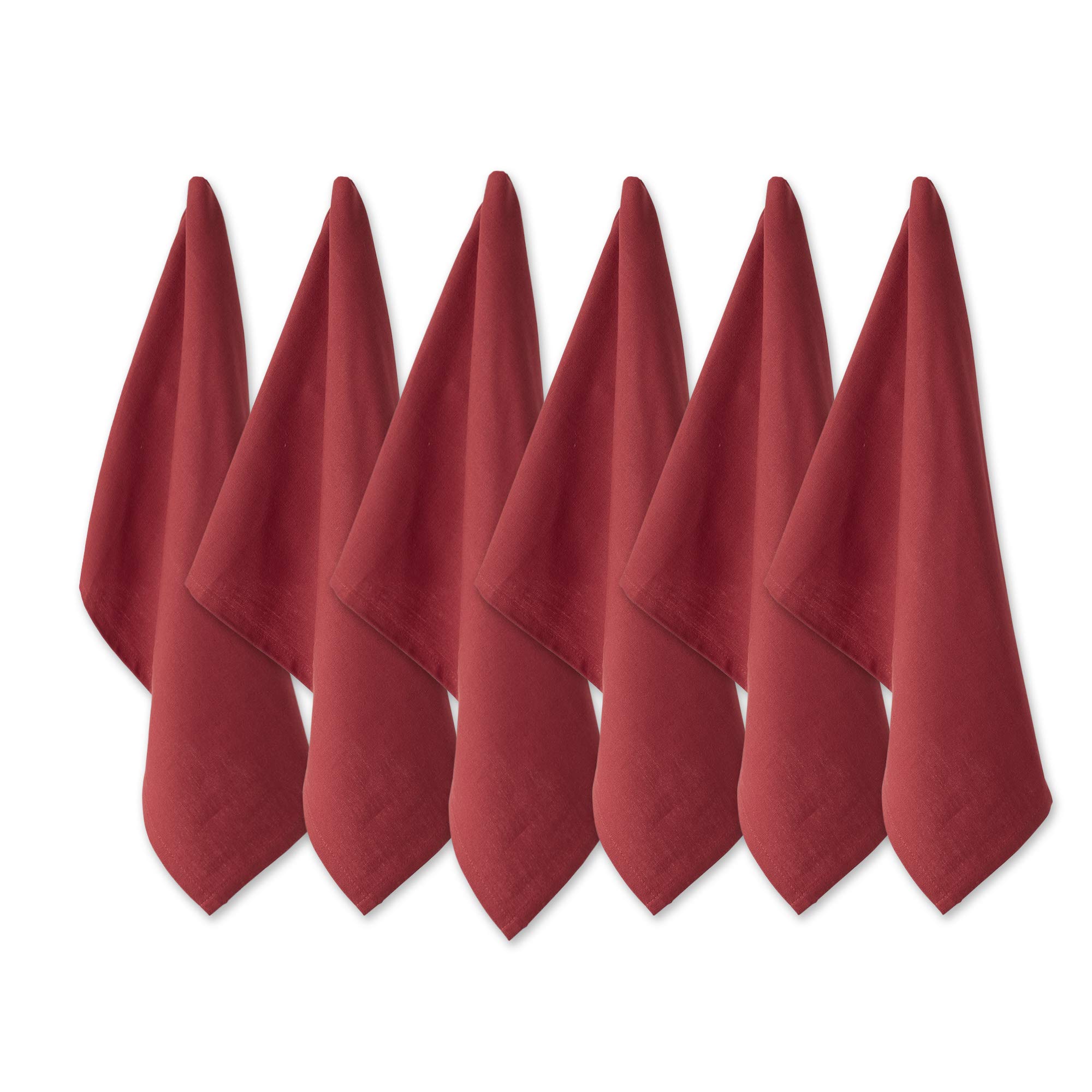 Foto 1 | Trapo para Cocina DII de Algodón Liso Rojo 6 Piezas - Venta Internacional