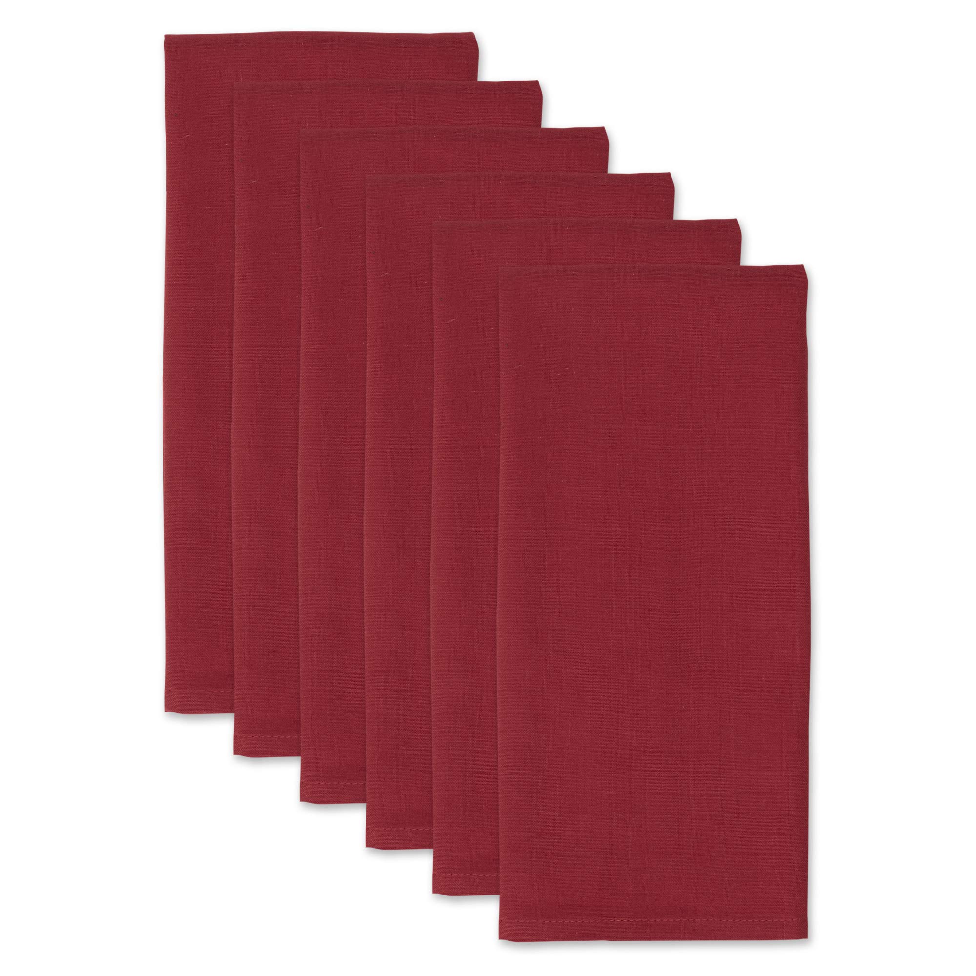 Foto 4 pulgar | Trapo para Cocina DII de Algodón Liso Rojo 6 Piezas - Venta Internacional