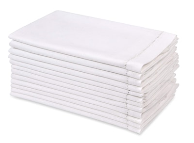 Foto 2 | Servilletas De Tela Ramanta Home, Lino Y Algodón, Color Blanco, Juego De 12 - Venta Internacional.