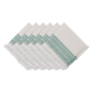 Foto 1 | Juego De Servilletas Dii Everyday Collection Con Flecos, 20 X 20 Cm, Color Verde Azulado - Venta Internacional.