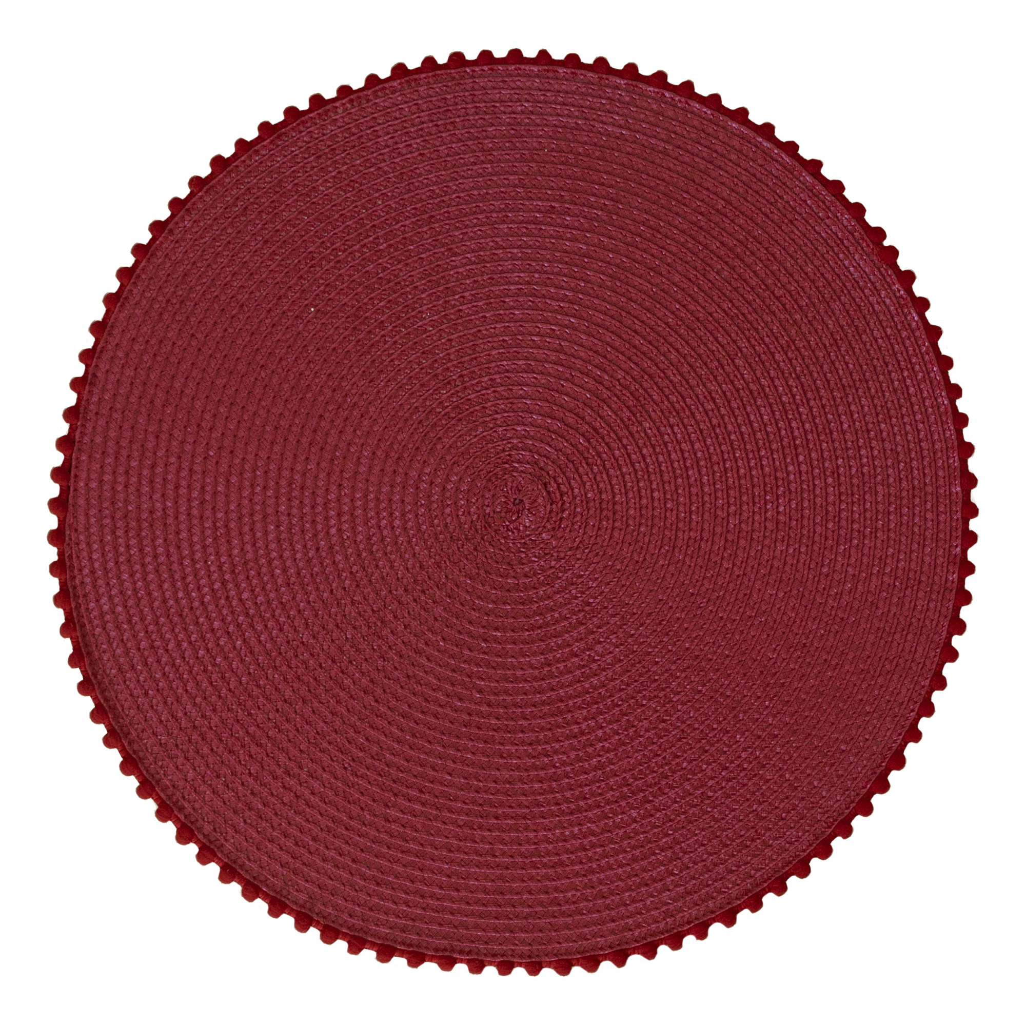 Foto 2 pulgar | Manteles Individuales Vianney Ajijic color Rojo 4 Piezas