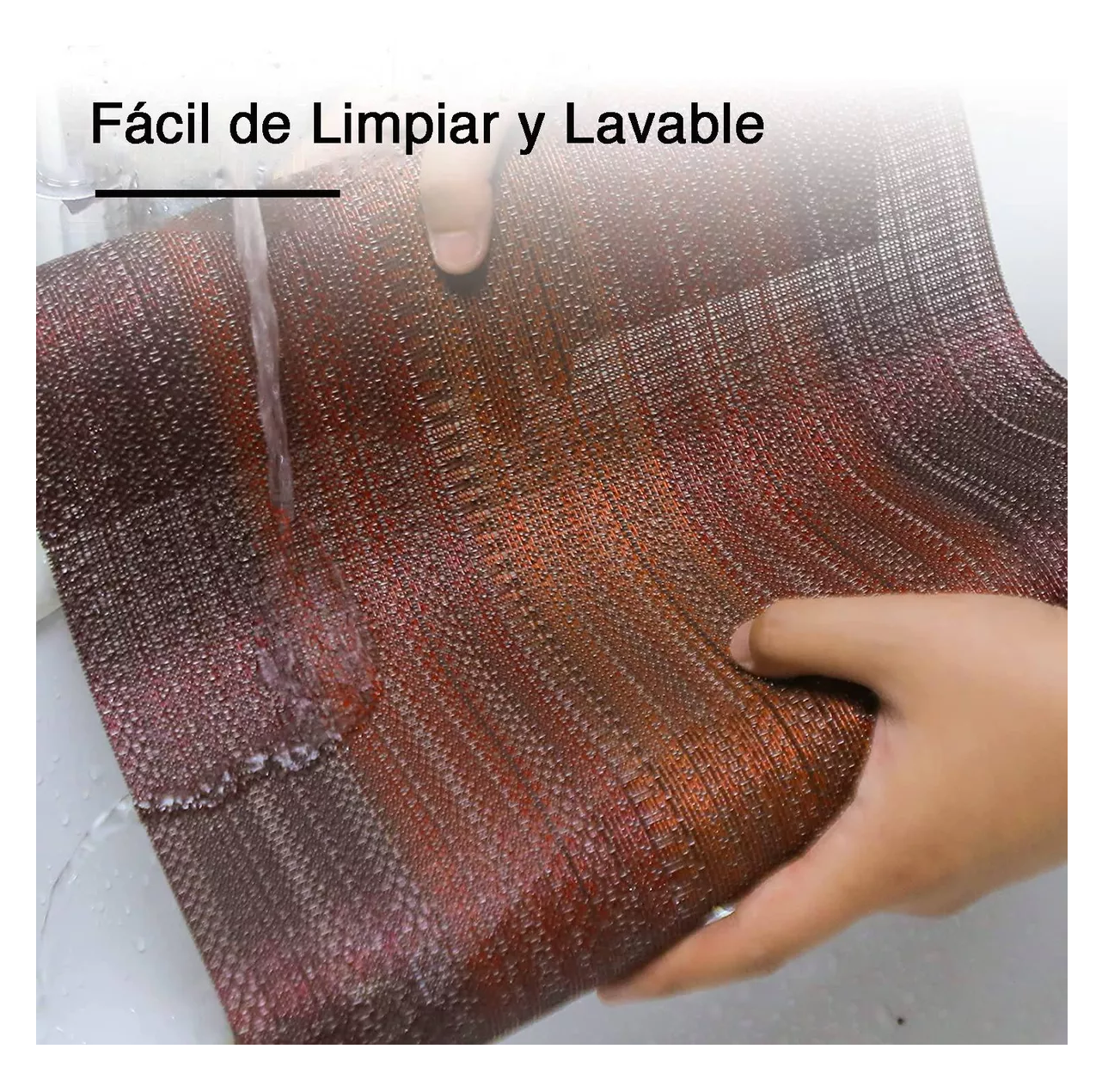 Foto 5 pulgar | Manteles Individuales Belug Rojos 8 Piezas
