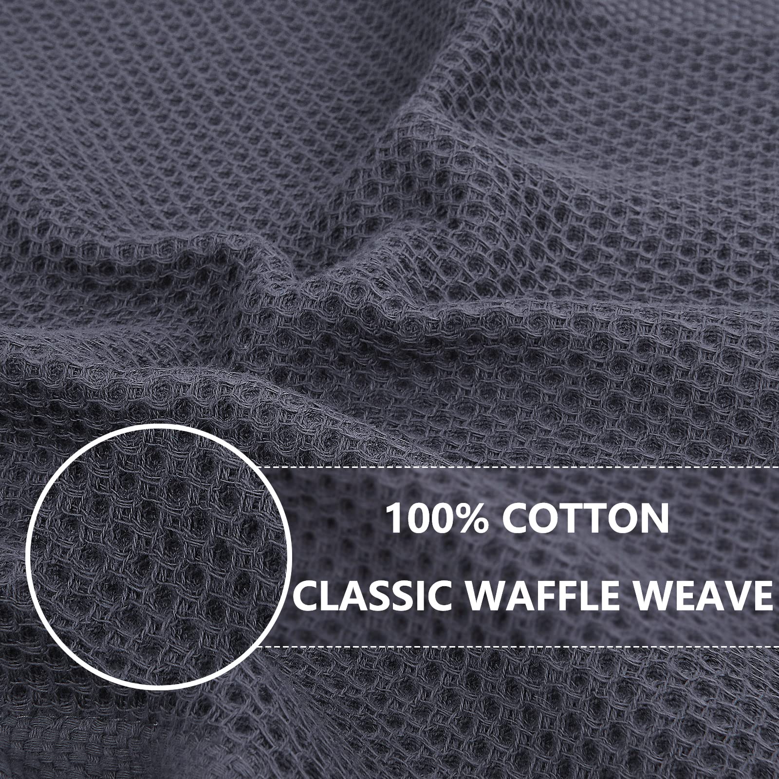 Foto 3 pulgar | Paños De Cocina Homaxy Waffle Weave, 100% Algodón, Paquete De 6 - Venta Internacional.