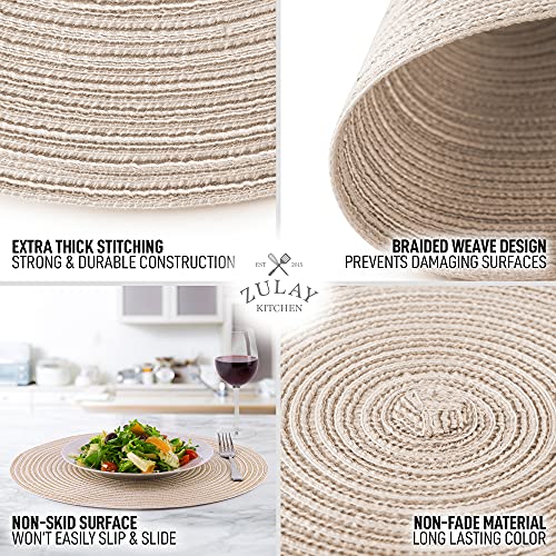 Foto 6 pulgar | Juego de Mesa de Comedor con Manteles Individuales Redondos de 15 Pulgadas - Venta Internacional