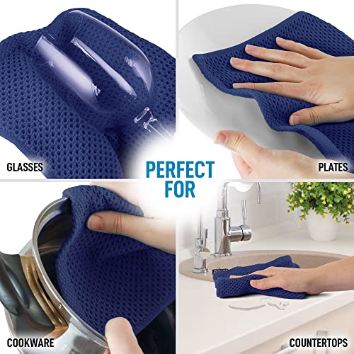 Foto 5 pulgar | Toallas de Algodón Zulay Kitchen Tejidas en Forma de Gofre 6 Unidades 30 X 30 cm - Venta Internacional