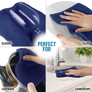 Foto 4 | Toallas de Algodón Zulay Kitchen Tejidas en Forma de Gofre 6 Unidades 30 X 30 cm - Venta Internacional