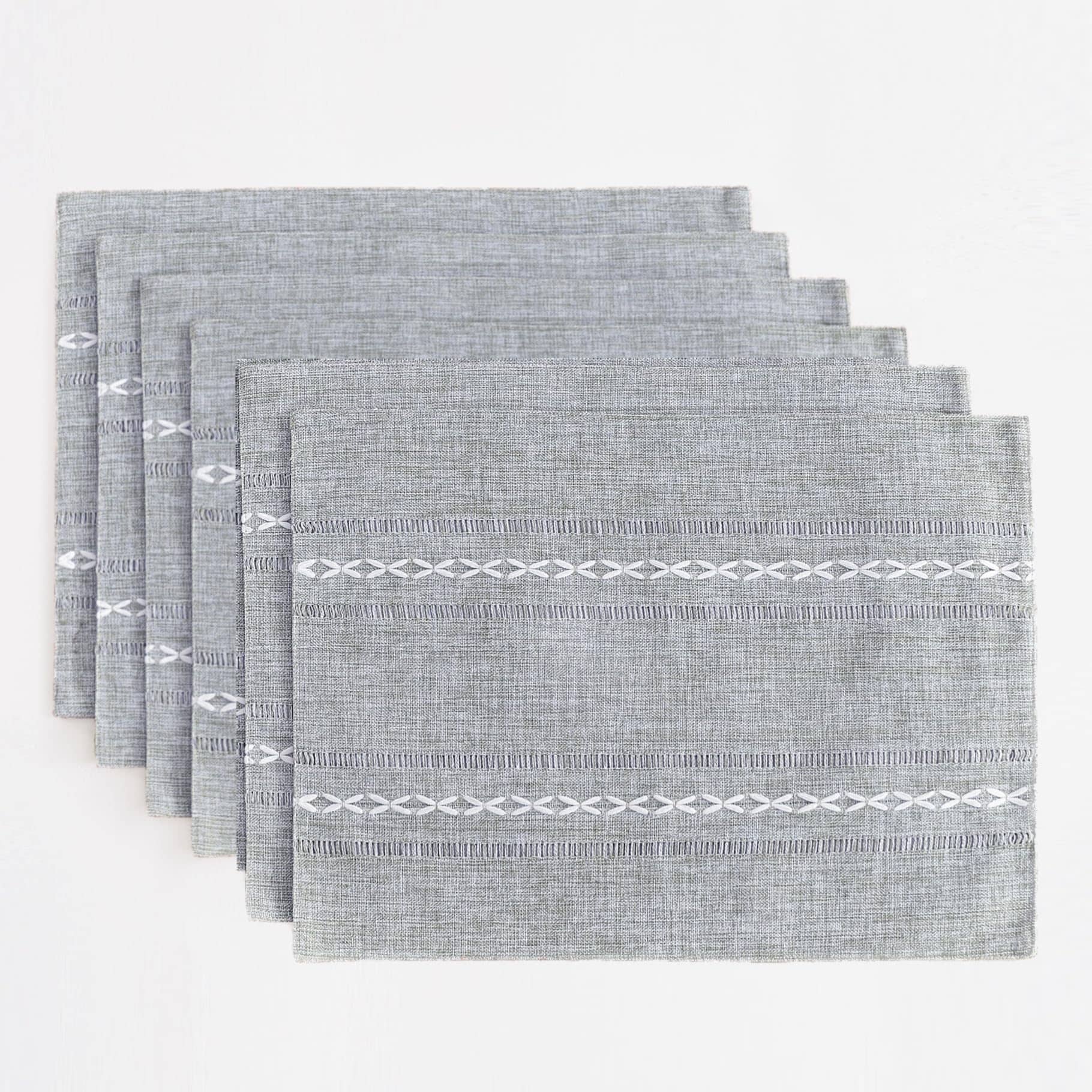 Placemats Wracra, Algodón Y Lino, Tejido Rústico, 35 Cm X 48 Cm, - Venta Internacional. $802