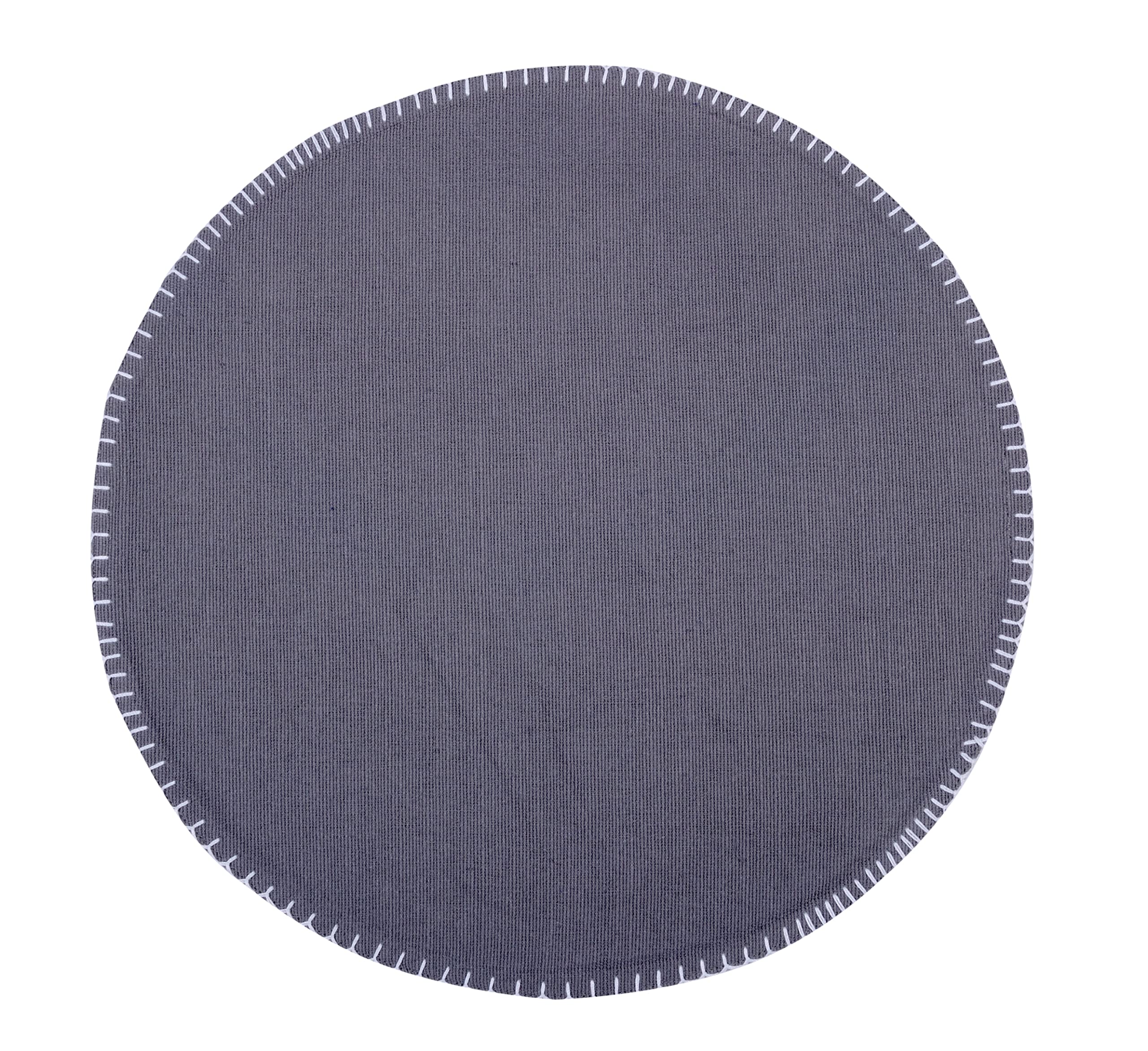 Foto 2 pulgar | Placemats Urban Villa Bordado Gris, 100% Algodón, Juego De 6 - Venta Internacional.
