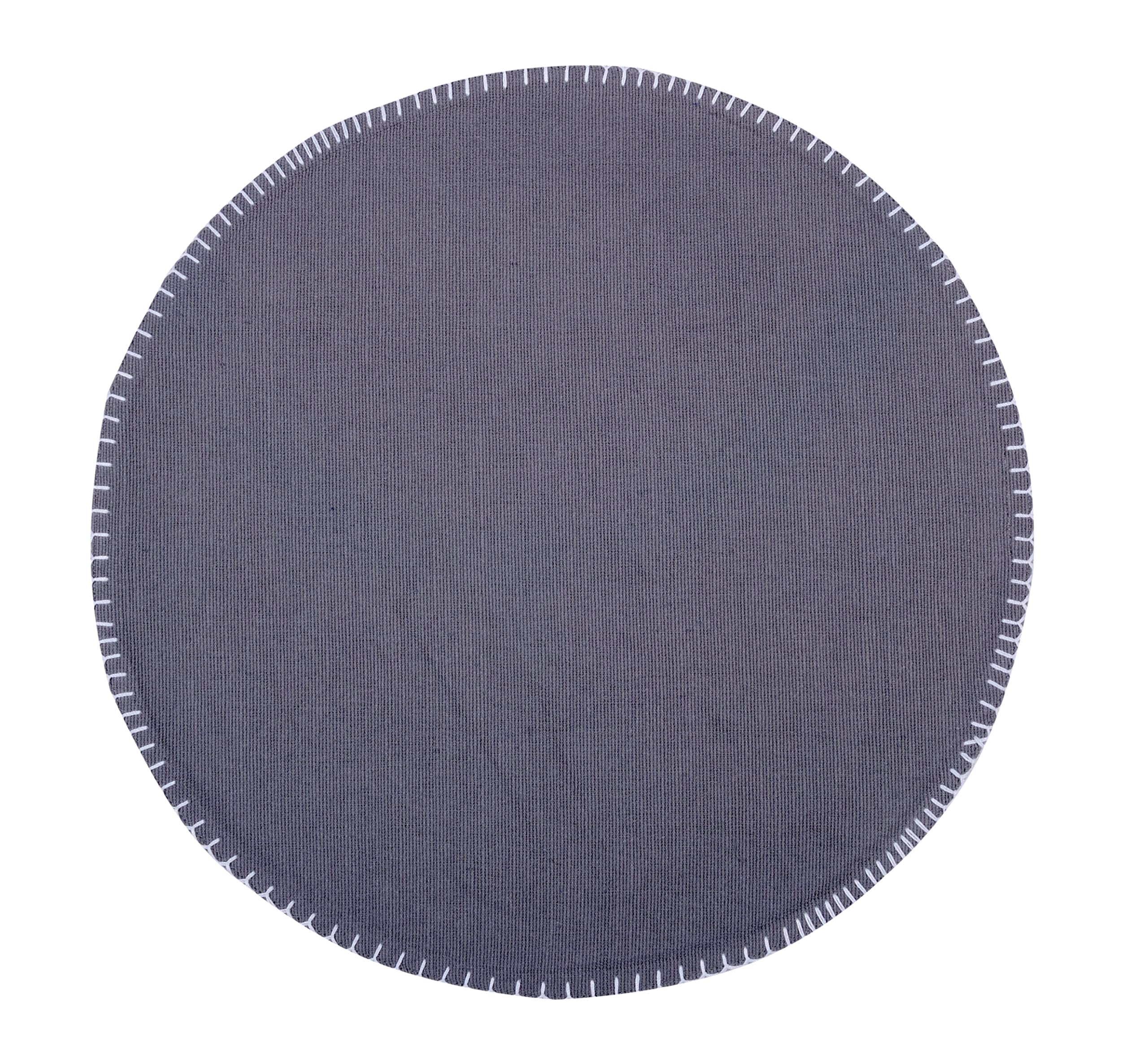 Placemats Urban Villa Bordado Gris, 100% Algodón, Juego De 6 - Venta Internacional.