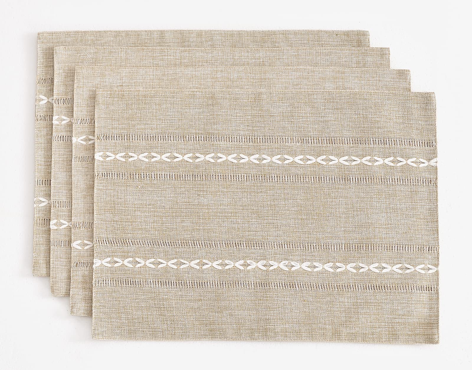 Placemats Wracra Rustic Linen, 35 Cm X 48 Cm, Juego De 4 Pies - Venta Internacional.