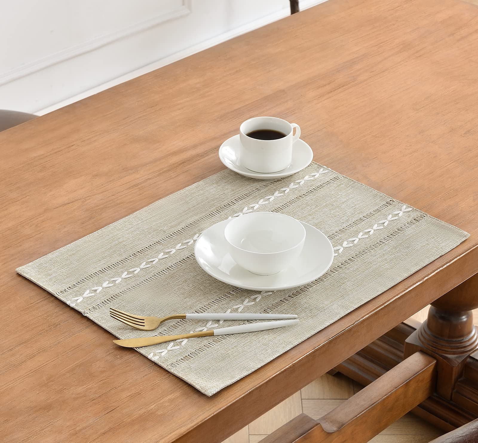 Foto 3 | Placemats Wracra Rustic Linen, 35 Cm X 48 Cm, Juego De 4 Pies - Venta Internacional.