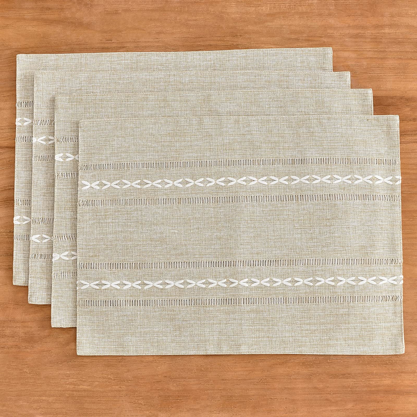 Foto 6 | Placemats Wracra Rustic Linen, 35 Cm X 48 Cm, Juego De 4 Pies - Venta Internacional.