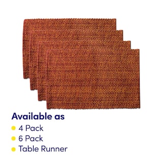 Foto 3 | Juego De 4 Unidades De La Colección Sweet Home De Placemats 100% Algodón Óxido - Venta Internacional