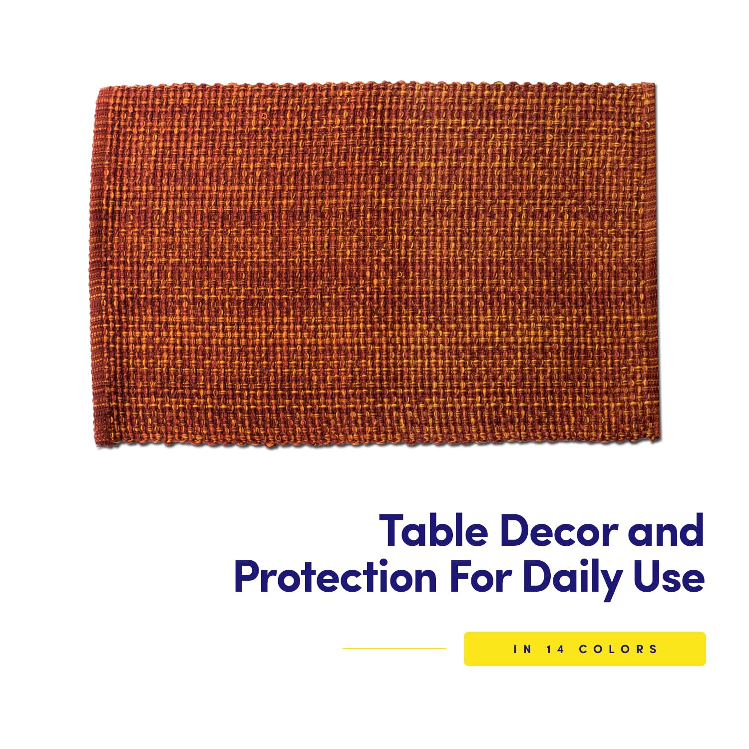Foto 5 pulgar | Juego De 4 Unidades De La Colección Sweet Home De Placemats 100% Algodón Óxido - Venta Internacional
