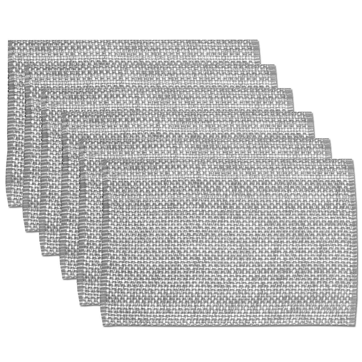 Juego De 6 Unidades De La Colección Sweet Home De Placemats 100% Algodón Gris - Venta Internacional $794