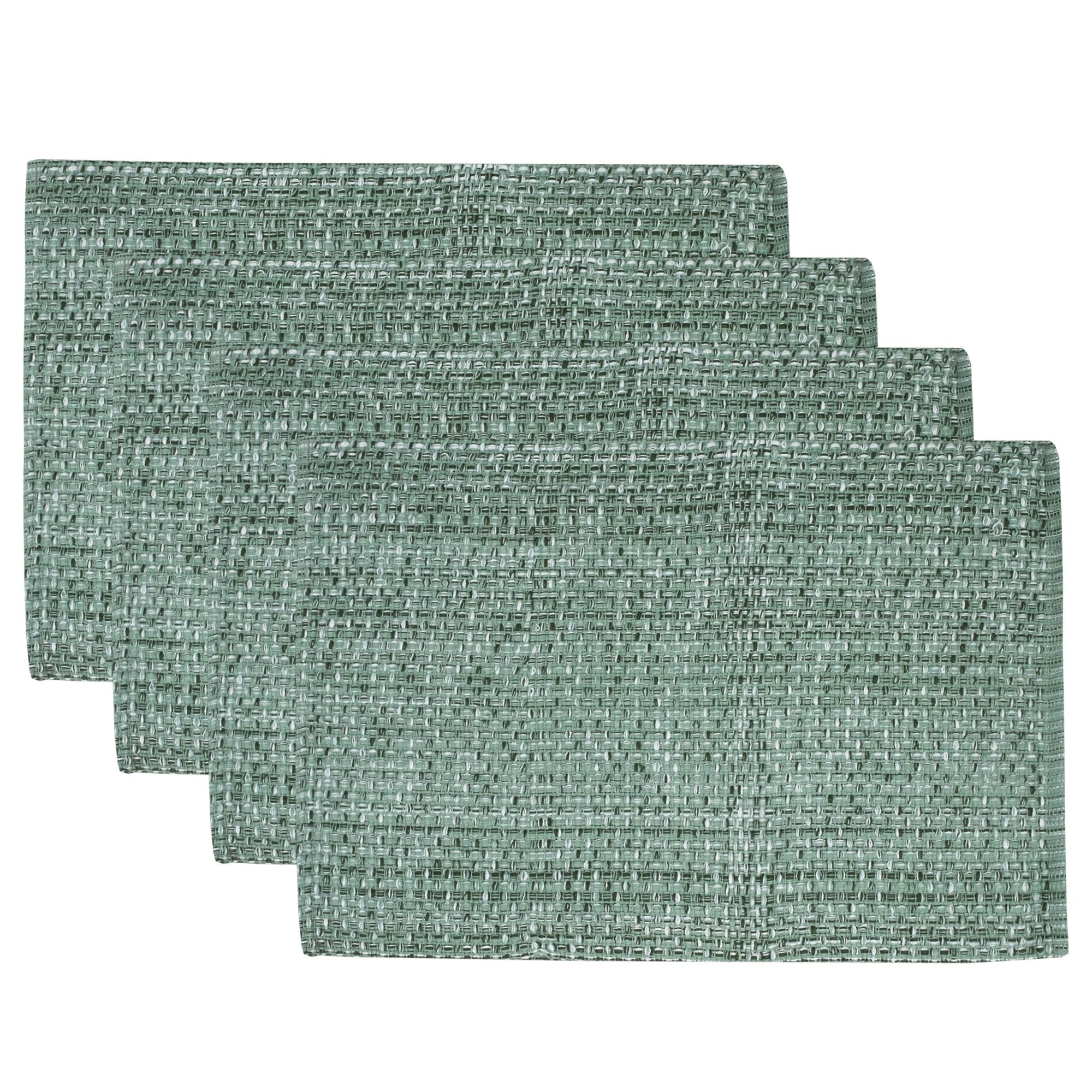 Foto 2 pulgar | Manteles Individuales De La Colección Sweet Home, 100% Algodón, 10 X 19 Cm, Color Gris Claro - Venta Internacional.