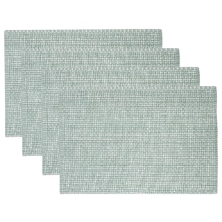 Foto 1 | Juego De 4 Unidades De La Colección Sweet Home De Placemats, 100% Algodón, Color Verde Pálido - Venta Internacional.