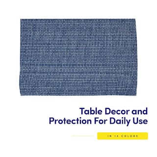 Foto 4 | Juego De 4 Unidades De La Colección Sweet Home De Placemats, 100% Algodón, Color Azul Oscuro - Venta Internacional.