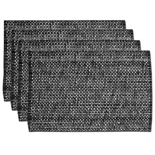 Foto 1 | Manteles Individuales Sweet Home Negro 4 Piezas 100% Algodón- Venta Internacional