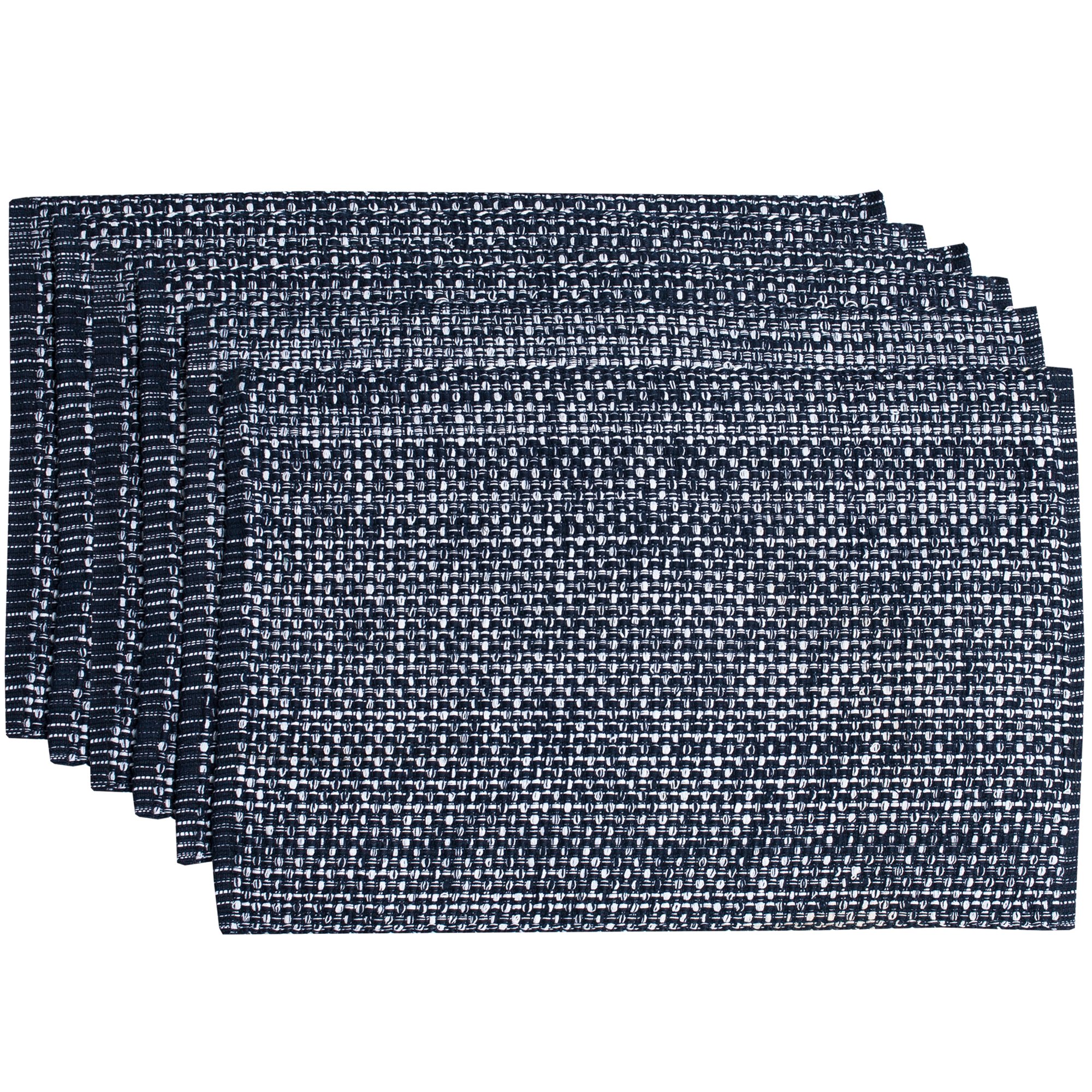 Manteles Individuales Sweet Home 100% Algodón 10 X 19 cm Azul Marino 12 Unidades - Venta Internacional