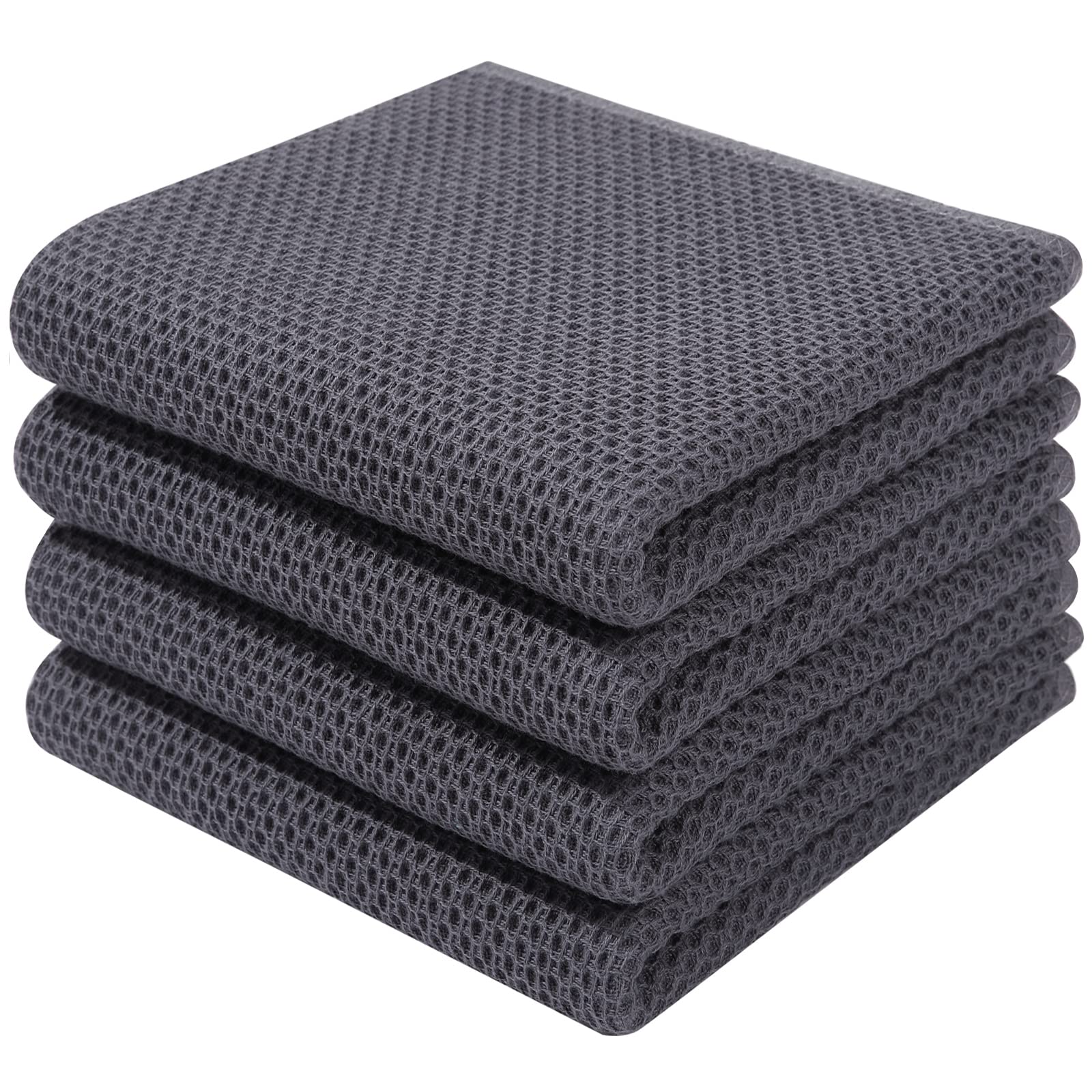 Foto 1 | Paños De Cocina Homaxy Waffle Weave, 100% Algodón, Paquete De 4 - Venta Internacional.