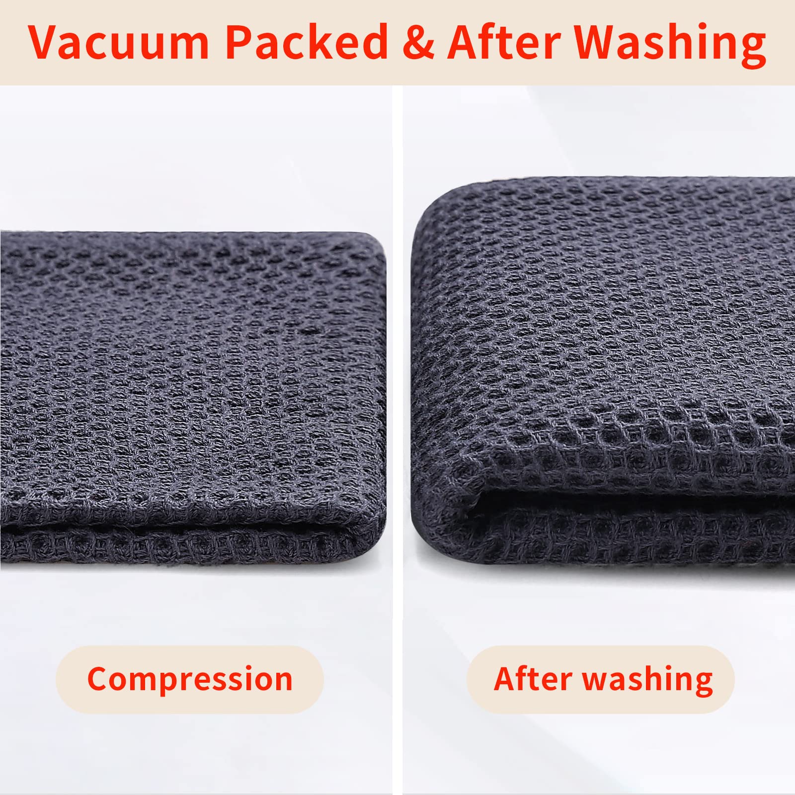 Foto 7 | Paños De Cocina Homaxy Waffle Weave, 100% Algodón, Paquete De 4 - Venta Internacional.