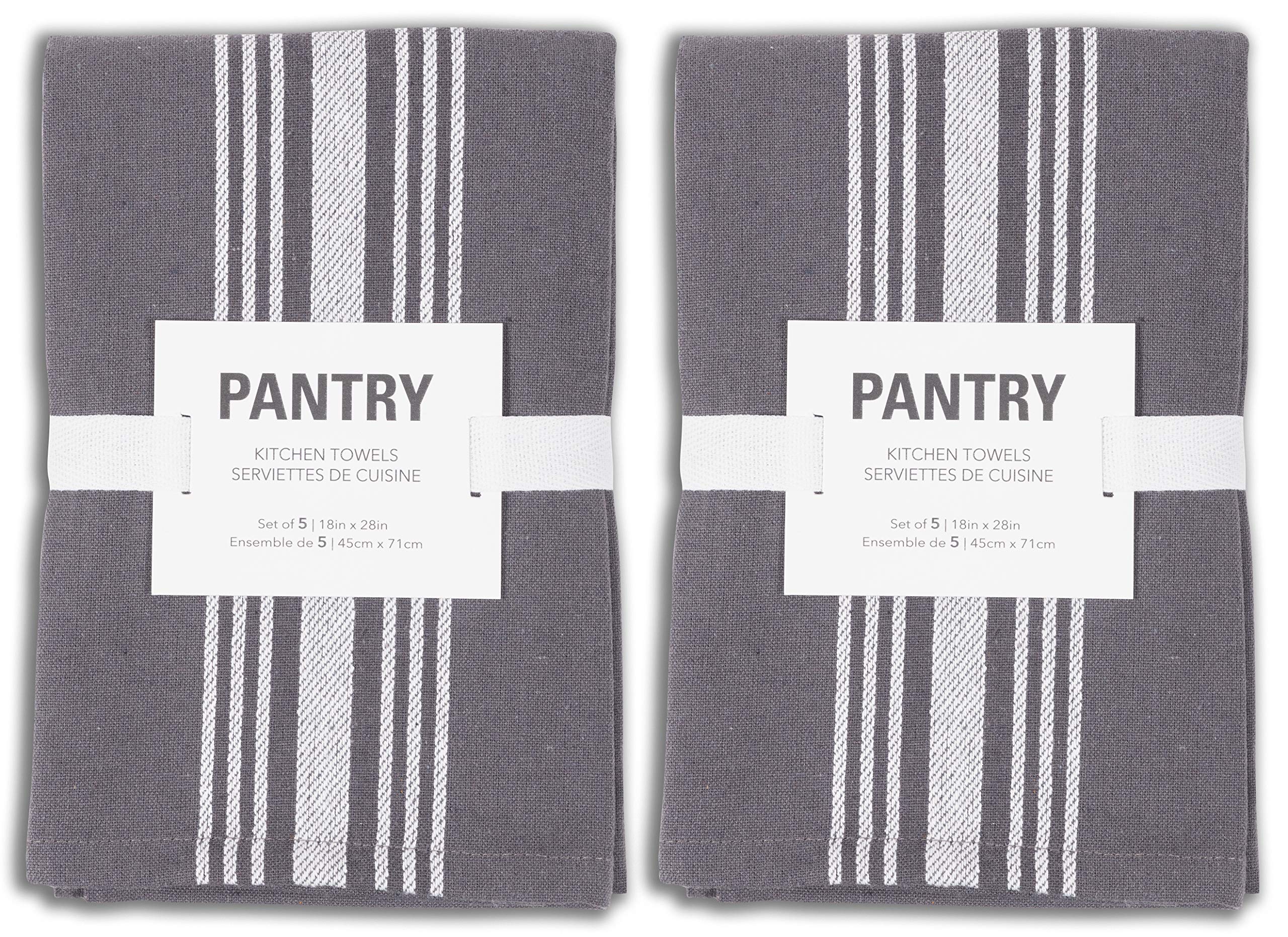 Foto 4 pulgar | Juego De Paños De Cocina Kaf Home Soho, 10 Unidades, 45 X 70 Cm, Color Carbón - Venta Internacional.