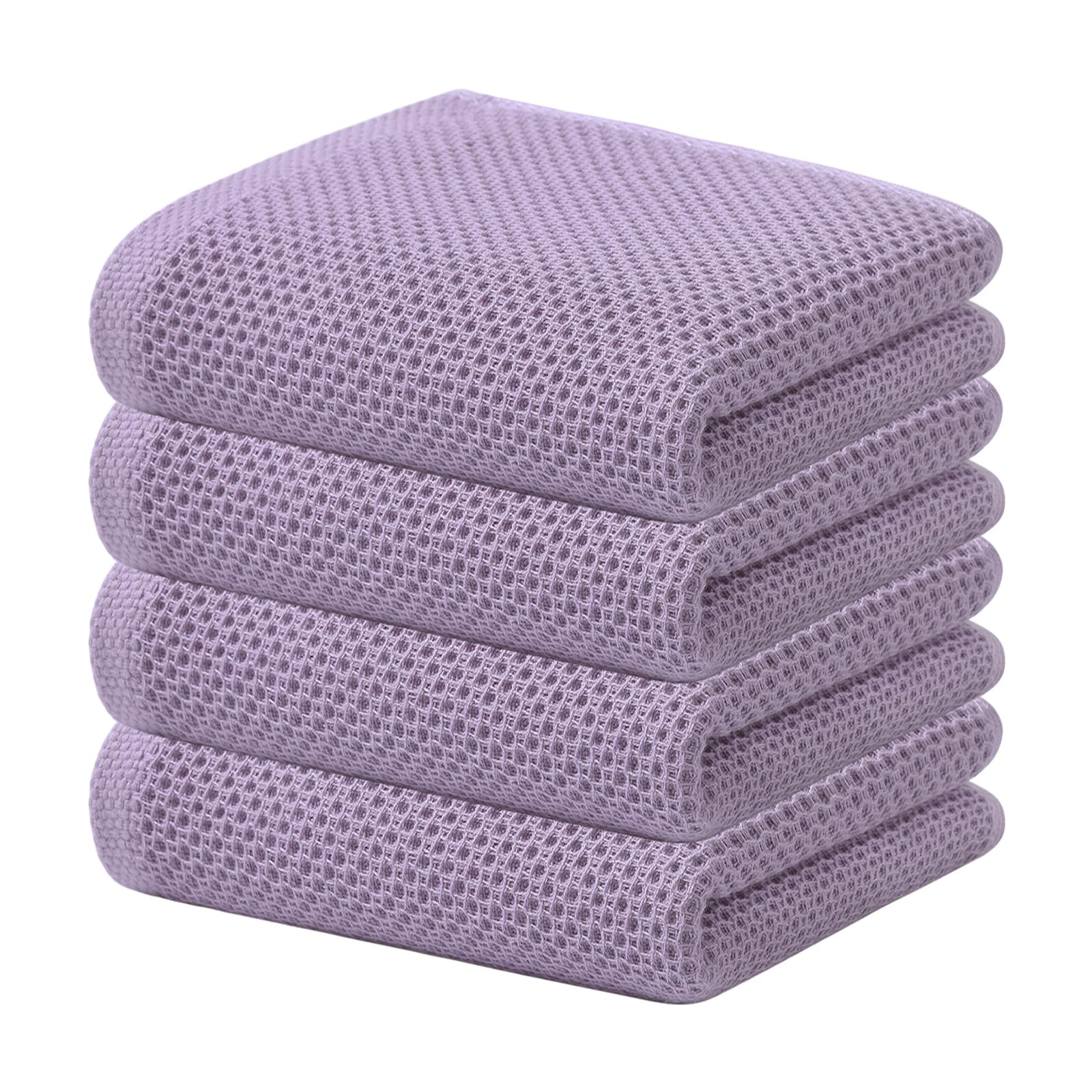 Foto 2 pulgar | Toallas De Cocina Kitinjoy Waffle Weave, 100% Algodón, Paquete De 4 - Venta Internacional.
