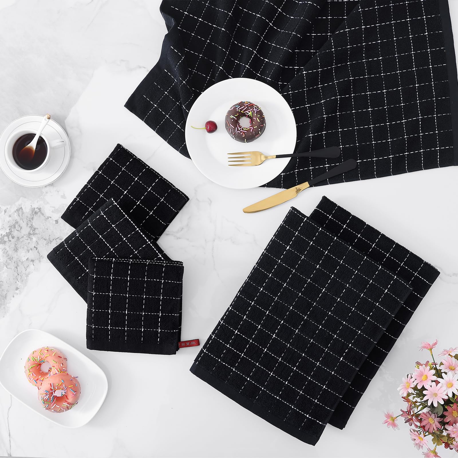 Foto 7 pulgar | Juego De Paños De Cocina Y Paños De Cocina Homaxy Extra Grande, 8 Piezas - Venta Internacional.