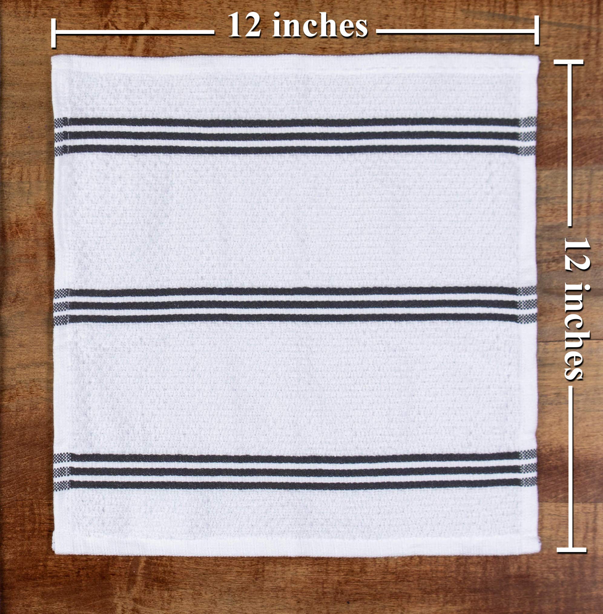 Foto 7 pulgar | Juego De Paños De Cocina Sticky Toffee Cotton Gris/blanco X8 - Venta Internacional.