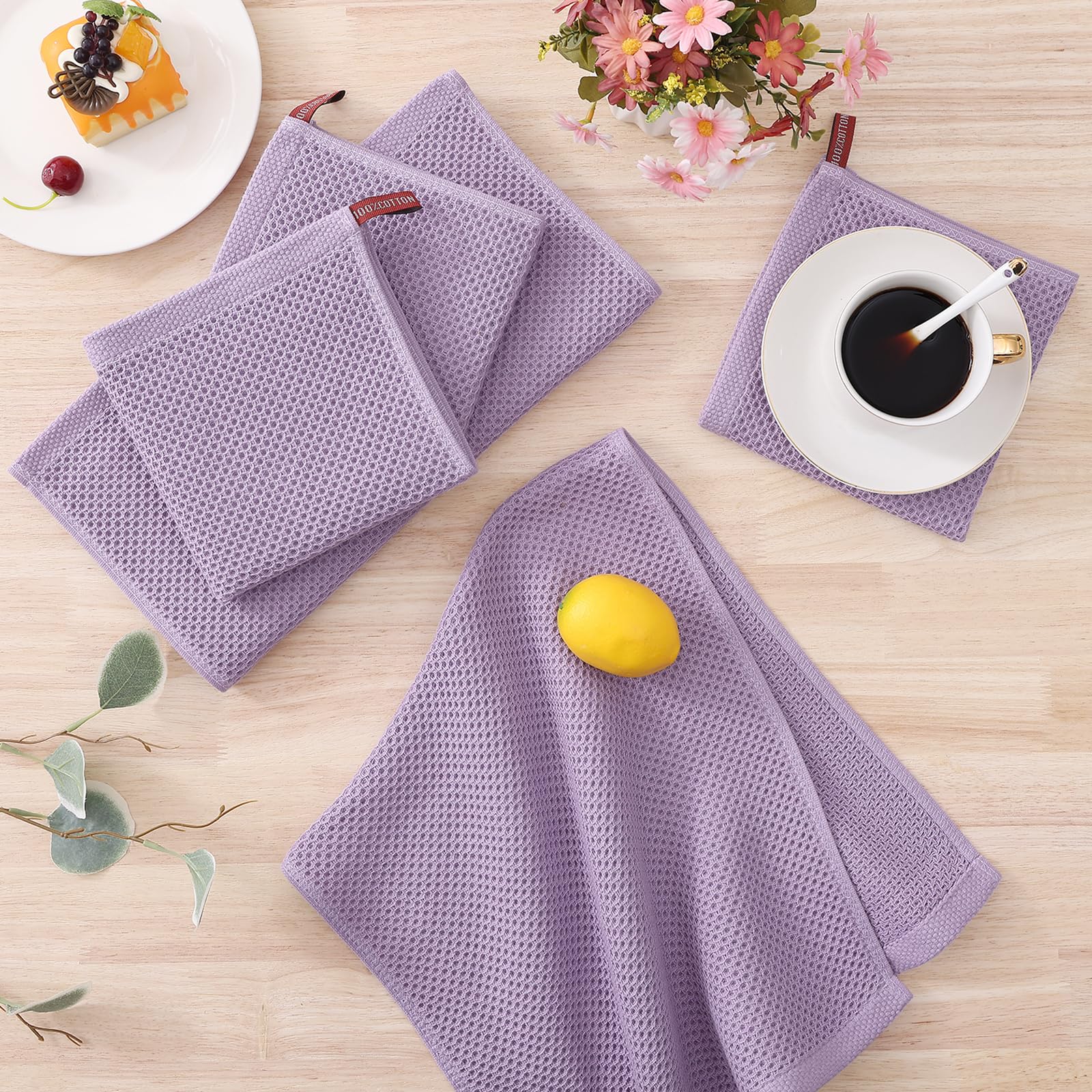 Foto 7 pulgar | Juego De Paños De Cocina Y Paños De Cocina Homaxy, 100% Algodón, 8 Unidades - Venta Internacional.